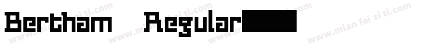 Bertham Regular字体转换